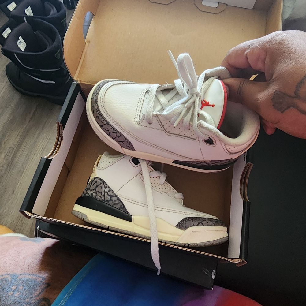 Jordan Baby & Walker White, Black, Gray Shoes